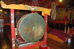 19 Drum In Dokhang Main Prayer Hall Of Tengboche Gompa